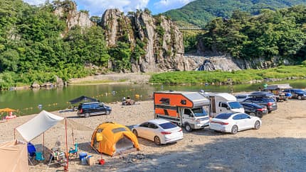 Camping in Korea