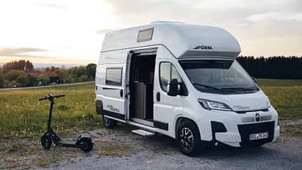 E-Scooter, Camping, Campingbus