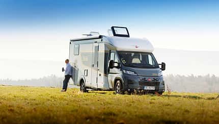 Vorderansicht, Bürstner B66 TD 732, Wohnmobil, Teilintegriert, Sondermodell