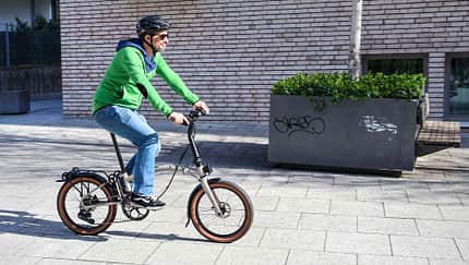 Fahrrad, Faltrad, Brompton, Mensch, Fahrt f_Brompton_Faltrad_Aufmacher