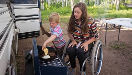 Mother with Child Union Camping Mother with Child Union Camping