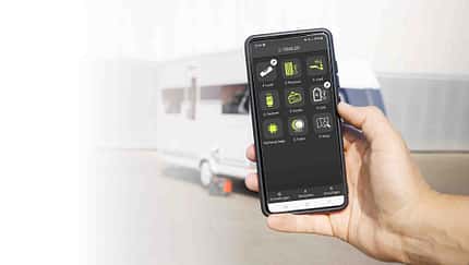 E-Trailer, Sensoren, Hobby De Luxe 460 UFe, Einbau, Nachrüstung, Dauertest, App Menü E-Trailer, Sensoren, Hobby De Luxe 460 UFe, Einbau, Nachrüstung, Dauertest, App Menü