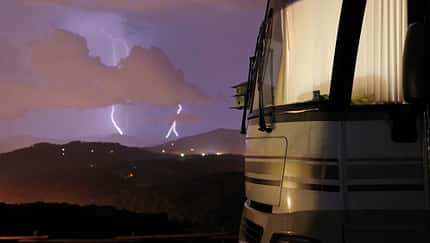 Gewitter Wohnmobil
