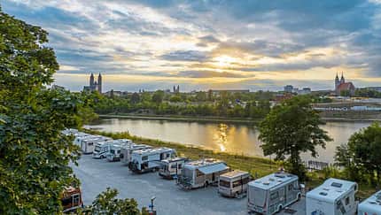 Stellplatz-Fokus, Altmark, Sachsen Anhalt, Magdeburg, Winterhafen, Parzellen