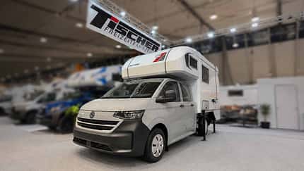 PIckup, Pick-up, Kabine, Tischer Trail, VW T7, Trail-Pickup-Kabine Die Tischer Trail Kabine auf dem VW T7 wurde bereits auf der Messe CMT 2026 präsentiert.