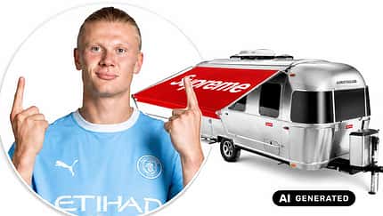 Erling Haaland und Airstream Supreme
