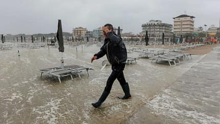 Heavy Storm Hits Italy's Adriatic Coast