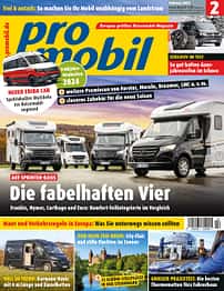 promobil, Titelbild, Ausgabe 02, Reisemobile