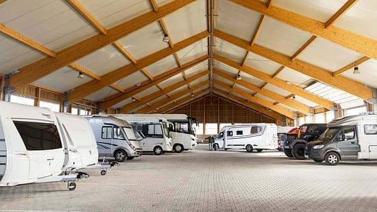 Winter-Abstellplätze Caravan