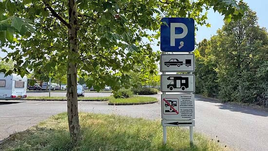 Stellplatz, Parken, Schild, Verkehrszeichen