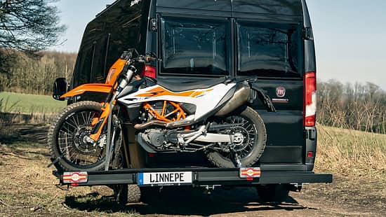 Linnepe Slideport Black Edition. Heckträger, Hecklastenträger für  Campingbusse