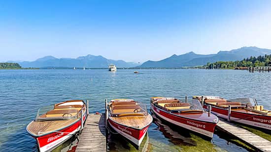 Boote, Bayern, Chiemgau, See, Camping, Urlaub