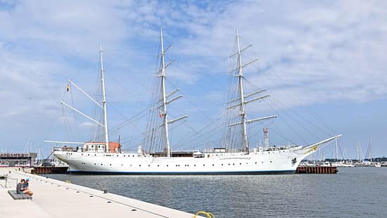 Schiff, Stellplatz, Camping, Stralsund, Ostsee