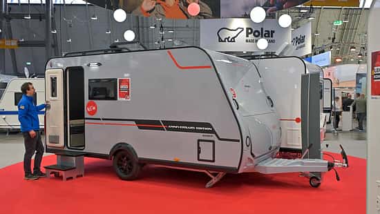 Außenansicht, Sterckeman Sport Edition 420 CP, Wohnwagen, Camping