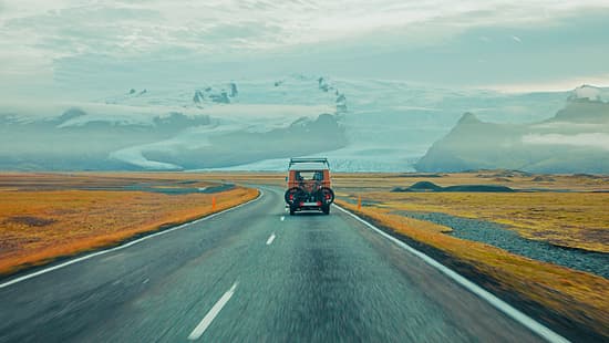 Island Straße Wohnmobil