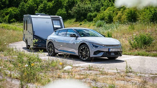 Außen, Kia EV6, Elektroauto, Camping, Zugfahrzeug