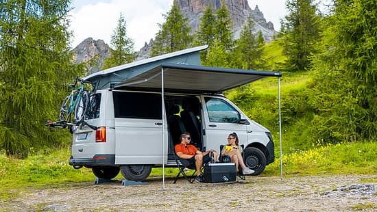 Fiamma F43Van Markise für kompakte Campingbusse mit Aufstelldach