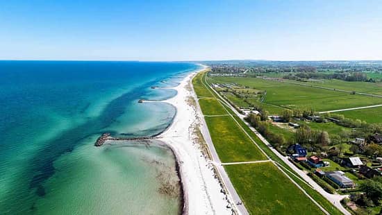 Luftbild, Strand, Ostsee, Schönberg