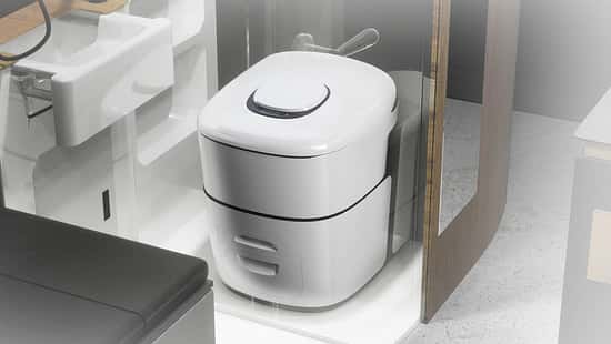 Klo mit Mikrowellen