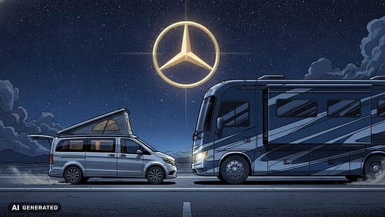 Mercedes unter Wohnmobilen