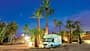 Camping Kasbah Palmeraie im Draa-Tal in Suedmarokko.