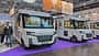 Mooveo, vollintegrierte Reisemobile, Caravan Salon, Messestand, markante Fahrzeugfront, Modelljahr 2027 Mooveo, vollintegrierte Reisemobile, Caravan Salon