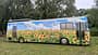 Skurile Karren bei Caraworld. Zum Flower-Power-Liner umgebauter Bus. Skurile Karren bei Caraworld. Zum Flower-Power-Liner umgebauter Bus.