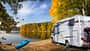 ferien, herbst, laub, camping, wohnmobil, kanu, see ferien, herbst, laub, camping, wohnmobil, kanu, see
