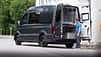 VW Crafter, Heck, Bett, Stauraum