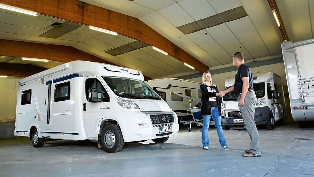 Winter-Abstellplätze für Wohnmobile: Fahrzeug sicher und geschützt unterbringen Caravan Resort Gützkow zwischen Usedom und Rügen in der Nähe der Ostsee