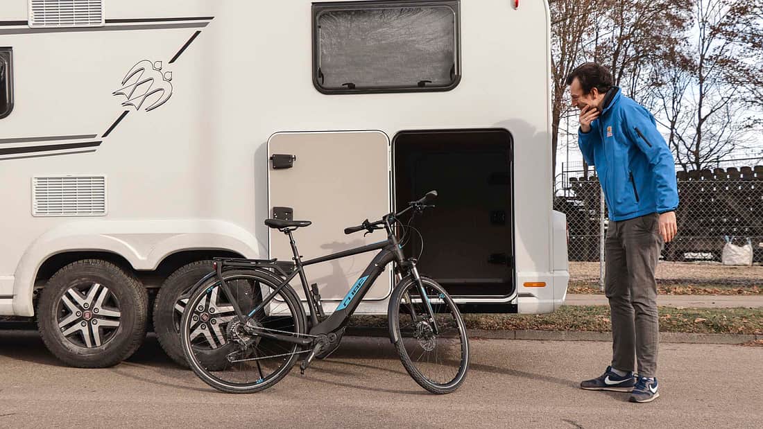 10 Fahrradhalter fr die Wohnmobil-Heckgarage