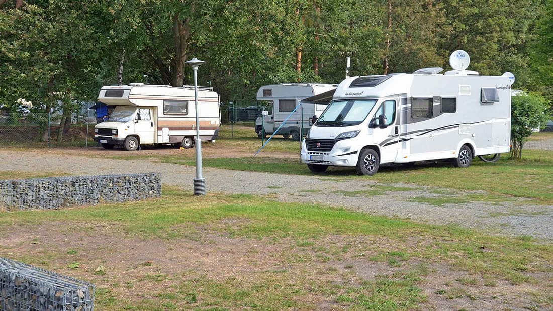 Wohnmobilhafen Grnewalder Lauch: Toller Stellplatz im Lausitzer Seenland