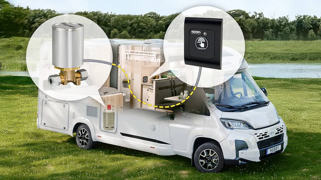 Neuer Gasfernschalter für Wohnmobile: Neue GOK GasControl fordert Trumas GS8 heraus Caravan Resort Gützkow zwischen Usedom und Rügen in der Nähe der Ostsee