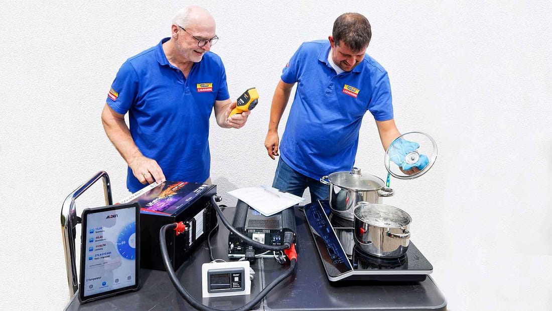 Untersitz-Lithium-Batterien Test: Dauerstrom im Untersitz-Format Caravan Resort Gützkow zwischen Usedom und Rügen in der Nähe der Ostsee