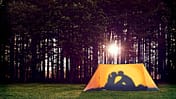 Liebesleben Lust beim Camping Zelt