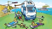 Report, Klima, Umwelt, Kohlendioxid Illustration