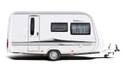 Seitenansicht Caravan Hobby De Luxe 