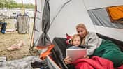 Streaming beim Camping
