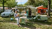 Oldie-Caravan Mostard