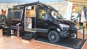 Außenansicht, Beifahrerseite, Aufbautür, Mercedes, Campingbus