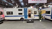 Außen, Wohnwagen, Caravan Salon, Messe Düsseldorf, Eingangstür