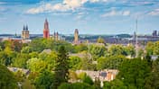 Skyline, Maastricht, Zuid-Limburg, Holland, Niederlande, Kirchtürme