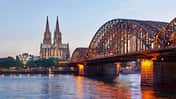 Hohenzollerbrücke, Rhein, Kölner Dom, Fluss