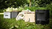Trenntoiletten, chemiefrei, Modelle, Wiese