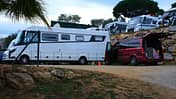 Pössl Campstar kompakter Campervan Campingplatz