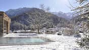 Camping, Schnee, Schwimmbad, Pool