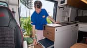 Kühlbox, Küche, Campingbus