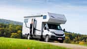 Vorderansicht, Phoenix Maxi Alkoven, Wohnmobil, Camping, Test