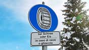 Winterreifen, Schnee, Schild