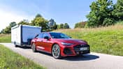 Front, Audi A6 Avant, Camping, Wohnwagen